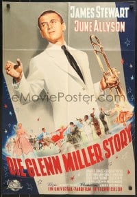 6k334 GLENN MILLER STORY German 1954 James Stewart in the title role, June Allyson, Louis Armstrong!
