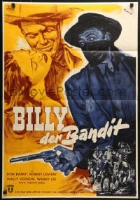 6k343 I SHOT BILLY THE KID German 1952 Don Red Barry is New Mexico's most fabulous outlaw!