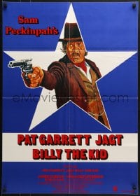 6k374 PAT GARRETT & BILLY THE KID German R1980s Sam Peckinpah, artwork of James Coburn!