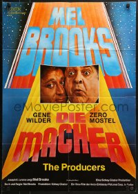 6k382 PRODUCERS German R1980 Mel Brooks, Zero Mostel & Gene Wilder produce Broadway play!