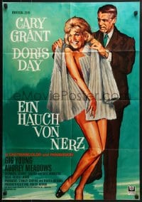 6k403 THAT TOUCH OF MINK German R1969 best Braun art of Cary Grant & sexy naked Doris Day!