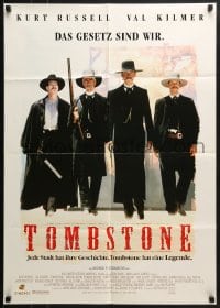 6k406 TOMBSTONE German 1994 Kurt Russell as Wyatt Earp, Val Kilmer as Doc Holliday