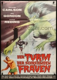 6k408 TORMENTED German 1963 art of the sexy she-ghost of Haunted Island, supernatural passion!