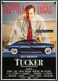 6k411 TUCKER: THE MAN & HIS DREAM German 1989 Francis Ford Coppola, different art of Jeff Bridges!