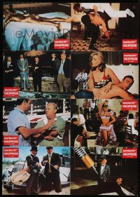 6k436 GOLDFINGER German LC poster R1980s Sean Connery as James Bond + golden Shirley Eaton!