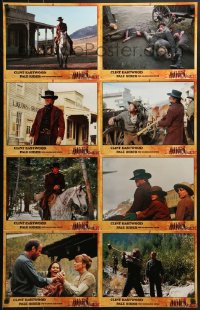 6k438 PALE RIDER German LC poster 1985 great completely different images of cowboy Clint Eastwood!