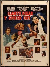 6k160 LLANTO RISAS Y NOCAUT Mexican poster 1974 Tears, Laughter and a Knockout, Julio Adama!