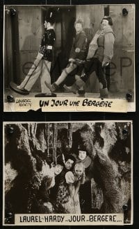 6k006 BABES IN TOYLAND 6 French trimmed from 7.5x9.5 to 8x10 stills R1950s Stan Laurel & Oliver Hardy!
