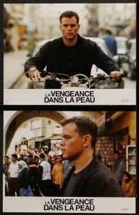 6k096 BOURNE ULTIMATUM 8 French LCs 2007 cool images of Matt Damon as Jason Bourne!