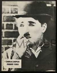 6k101 MODERN TIMES 8 style B French LCs R1970s different images of legendary Charlie Chaplin!