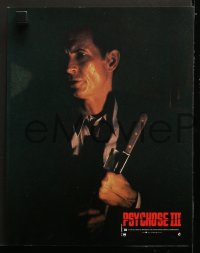 6k119 PSYCHO III 12 French LCs 1986 cool images of Anthony Perkins as Norman Bates, horror sequel!