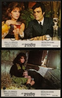 6k087 THAT SPLENDID NOVEMBER 4 French LCs 1972 Gina Lollobrigida, Un Bellissimo Novembre!