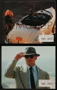 6k124 TWO JAKES 12 French LCs 1991 cool images of Jack Nicholson, sexy Madeleine Stowe!
