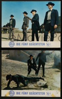 6k051 HOUR OF THE GUN 4 German LCs 1967 James Garner as Wyatt Earp, Robert Ryan, Sturges directed!