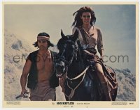 6m010 100 RIFLES LC #3 1969 great close up of sexy Raquel Welch riding on horse!