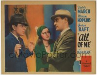 6m033 ALL OF ME LC 1934 great close up of Helen Mack between George Raft & Fredric March!