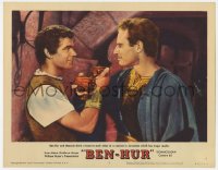 6m061 BEN-HUR LC #2 1960 Charlton Heston & Stephen Boyd homoerotically toast to each other!