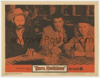 6m089 BORN RECKLESS LC #8 1959 sexy rodeo cowgirl Mamie Van Doren at table w/ Hunnicutt & Richards!