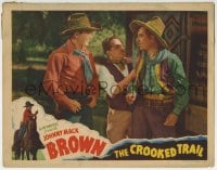 6m208 CROOKED TRAIL LC 1936 cowboy Johnny Mack Brown smiles at when Ted Adams is captured!