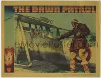 6m240 DAWN PATROL LC 1938 great close up of pilot Errol Flynn standing by his plane!