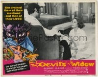 6m272 DEVIL'S WIDOW LC #3 1972 great c/u of Ava Gardner kneeling in front of Ian McShane!