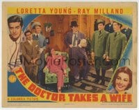6m292 DOCTOR TAKES A WIFE LC 1940 Loretta Young, Ray Milland, Reginald Gardner & young cadets!