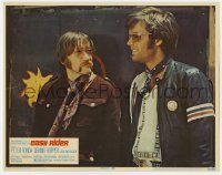 6m330 EASY RIDER LC #2 1969 best close up of Peter Fonda & Luke Askew in classic '60s movie!