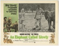 6m339 ELEPHANT CALLED SLOWLY LC 1969 Virginia McKenna & elephant who adopted that Born Free couple!