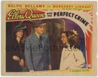 6m340 ELLERY QUEEN & THE PERFECT CRIME LC 1941 Ralph Bellamy & Margaret Lindsay with guy w/monkey!