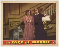 6m354 FACE OF MARBLE LC 1945 Claudia Drake and Rosa Rey with General the Great Dane dog!