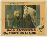 6m368 FIGHTING LEGION LC 1930 great close up of Ken Maynard with his horse Tarzan!