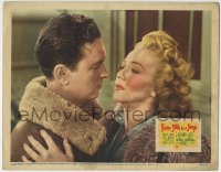 6m385 FOUR JILLS IN A JEEP LC 1944 romantic close up of pretty Carole Landis & John Harvey!