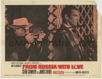 6m395 FROM RUSSIA WITH LOVE LC #6 1964 Pedro Armendariz aims rifle on Sean Connery's shoulder!