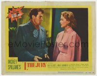 6m496 I, THE JURY 3D LC #2 1953 image of Biff Elliott as Mike Hammer with Peggie Castle!