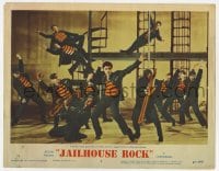 6m521 JAILHOUSE ROCK LC #5 1957 Elvis Presley performs classic title song w/singing & dancing cons!