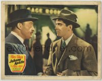 6m529 JOHNNY APOLLO LC 1940 great close up of perplexed Tyrone Power staring at Lionel Atwill!