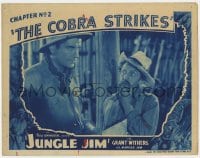 6m534 JUNGLE JIM chapter 2 LC 1936 c/u of Grant Withers & Raymond Hatton, The Cobra Strikes!