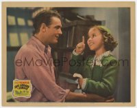6m538 JUST AROUND THE CORNER LC 1938 c/u of cute Shirley Temple smiling at Charles Farrell!
