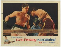6m545 KID GALAHAD LC #7 1962 great close up of Elvis Presley fighting in the boxing ring!