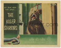 6m546 KILLER SHREWS LC #6 1959 best close up of the giant mole monster with fangs showing!