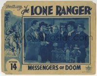 6m603 LONE RANGER chapter 14 LC 1938 priest gets a message from Messengers of Doom, cool border art!