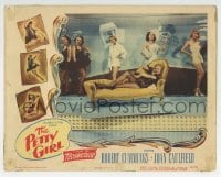 6m722 PETTY GIRL LC #5 1950 sexy Joan Caulfield on couch with five other half-dressed models!