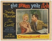 6m807 SEVEN YEAR ITCH LC #8 1955 Billy Wilder, Tom Ewell watches sexy Marilyn Monroe play piano!