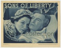 6m840 SONS OF LIBERTY LC 1939 c/u of Claude Rains as Haym Salomon in United States outline!