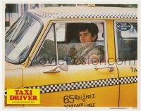 6m893 TAXI DRIVER LC 1976 best close up of Robert De Niro in cab in Martin Scorsese classic!