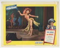 6m926 TOP BANANA LC #8 1954 image of sexy Gloria Smith dancing in skimpy grass skirt outfit!