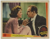 6m939 TWO-FACED WOMAN LC 1941 Melvyn Douglas calls laughing Greta Garbo a female Jekyll & Hyde!