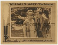 6m969 WHISTLE LC 1921 William S. Hart tells Myrtle Stedman he did it to avenge his own son, rare!