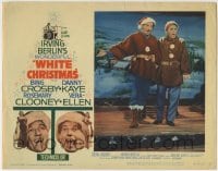6m971 WHITE CHRISTMAS LC R1961 Bing Crosby & Danny Kaye singing on stage, Irving Berlin!