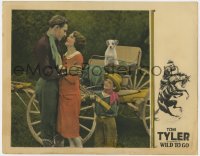 6m977 WILD TO GO LC 1926 young Frankie Darro with Tom Tyler, Eugenia Gilbert & Beans the dog!